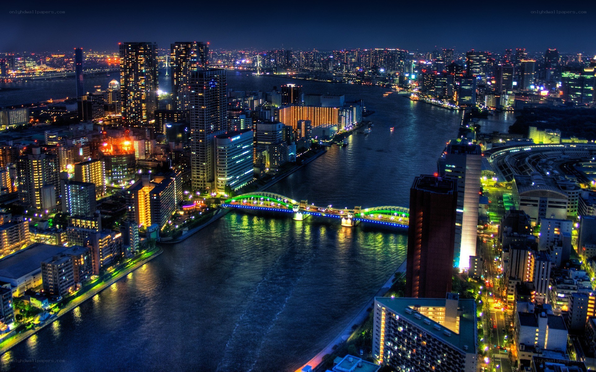 Tokyo cityscape at night