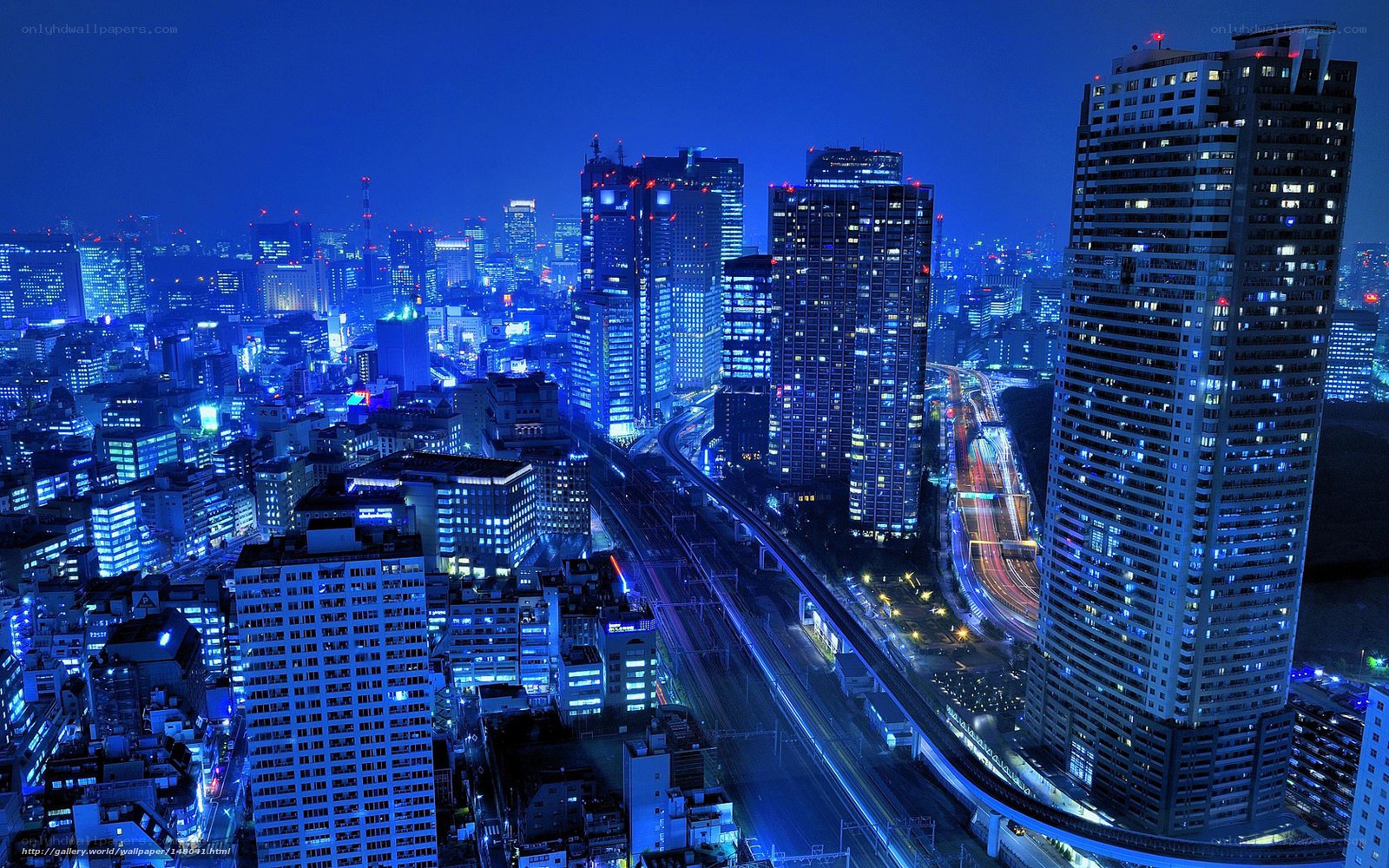 Tokyo cityscape at night