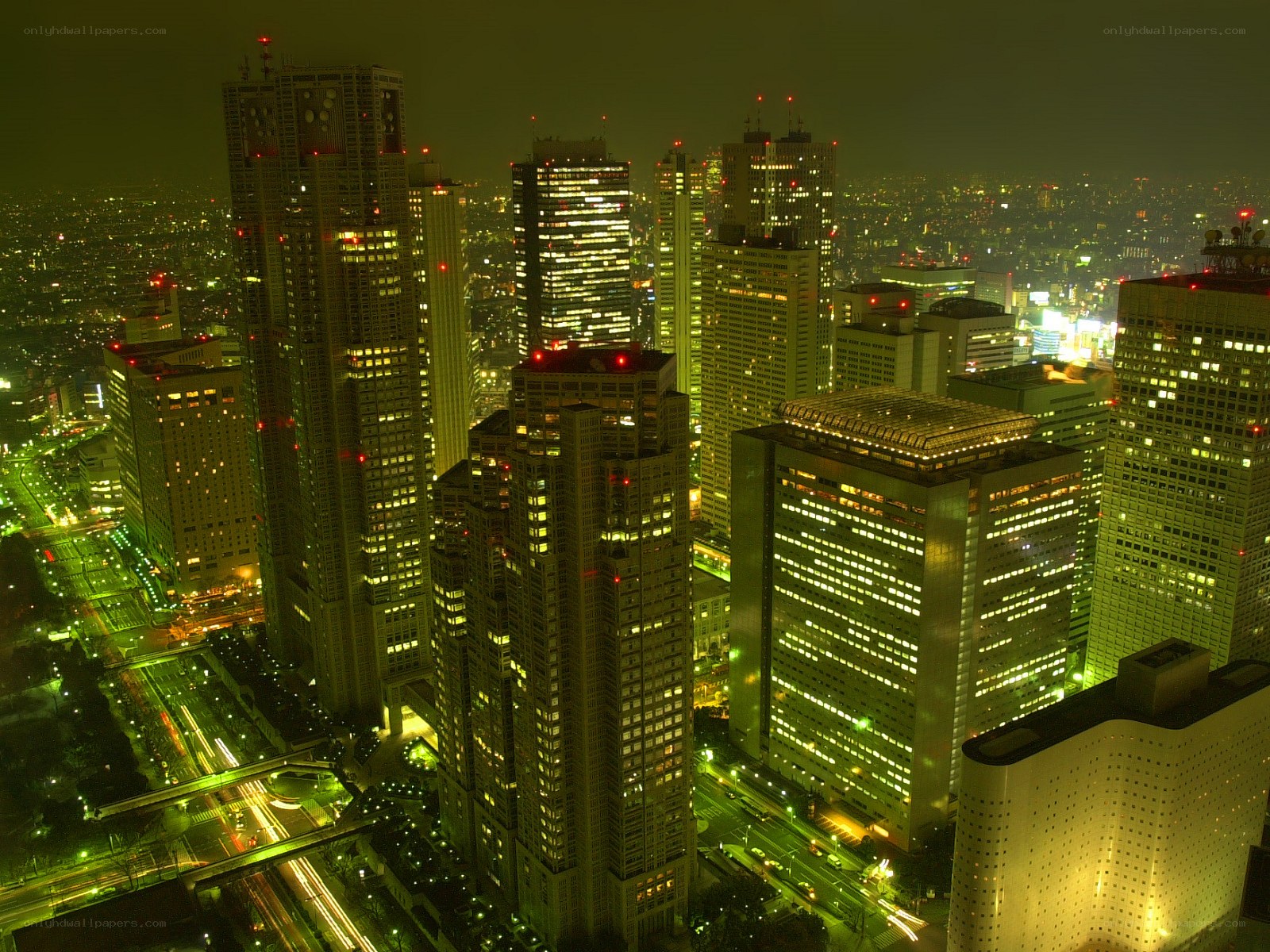 Tokyo cityscape at night
