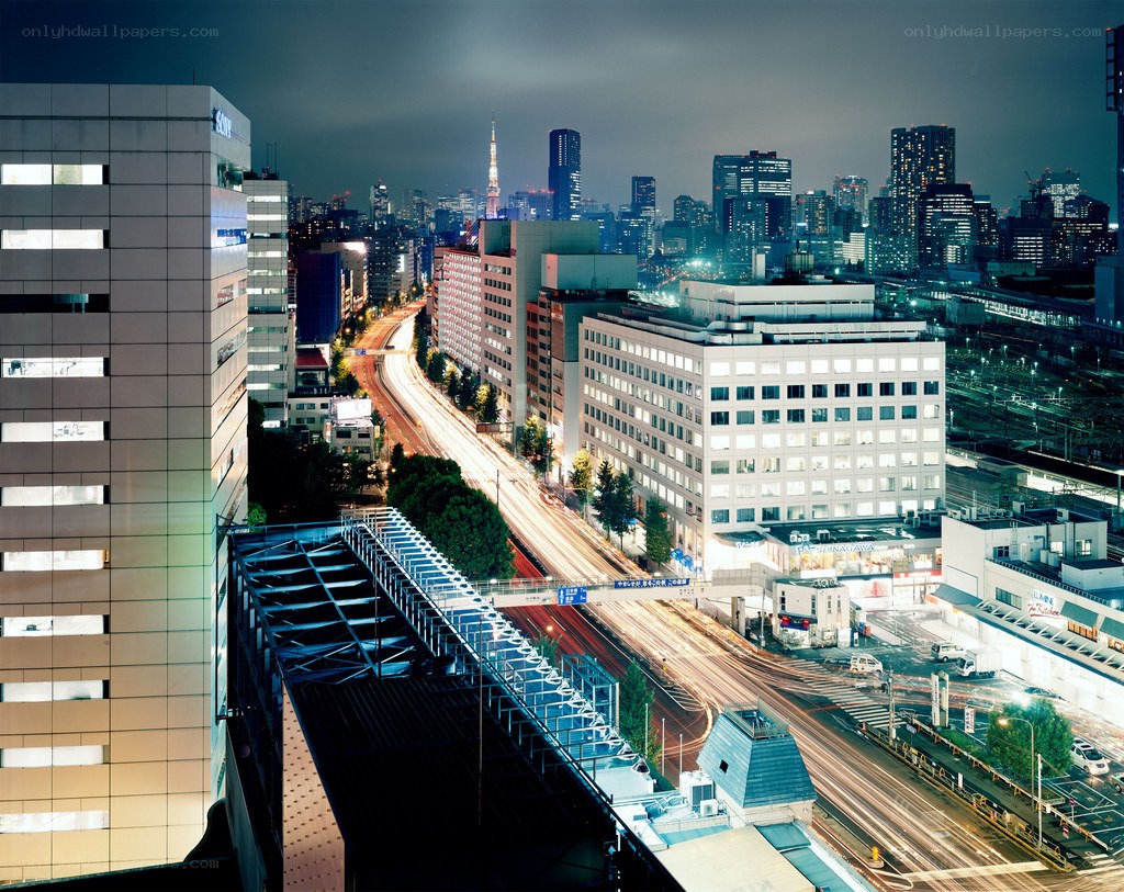 Tokyo cityscape at night