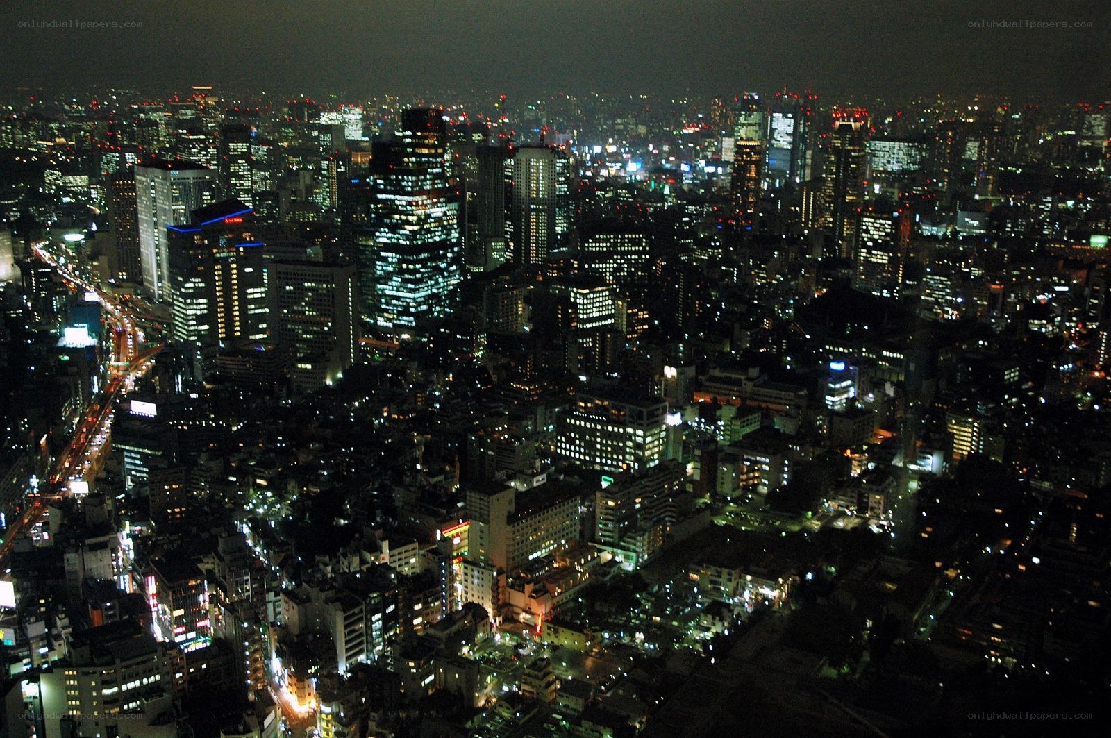 Tokyo cityscape at night