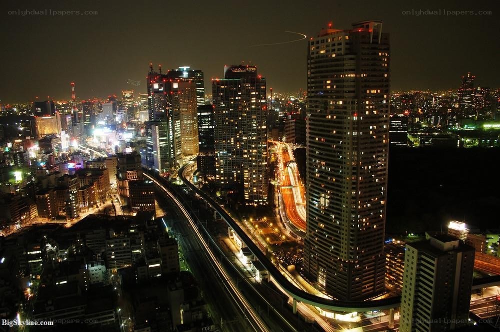 Tokyo cityscape at night