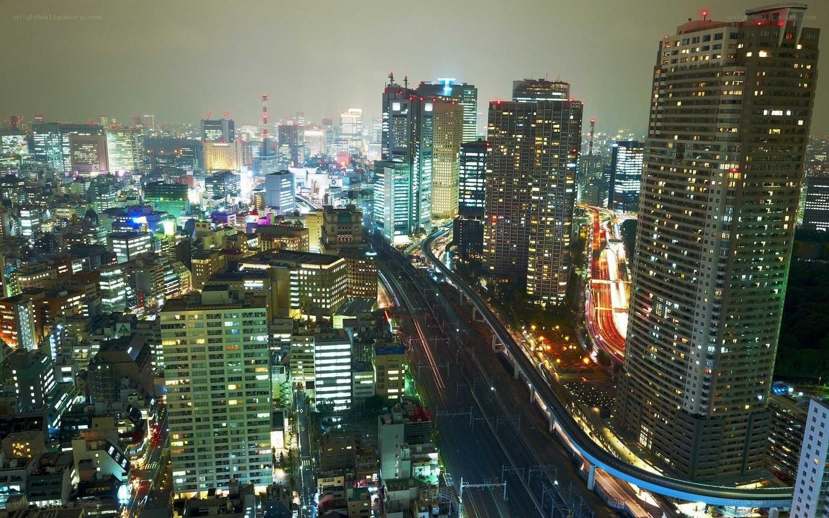 Tokyo cityscape at night