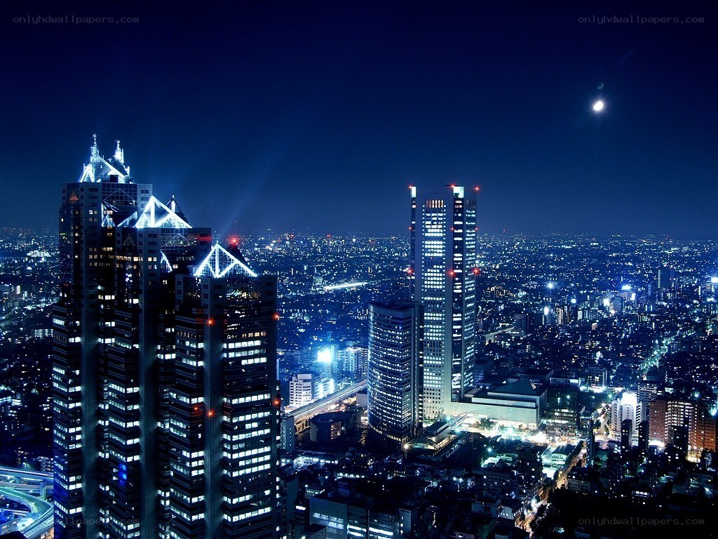 Tokyo cityscape at night