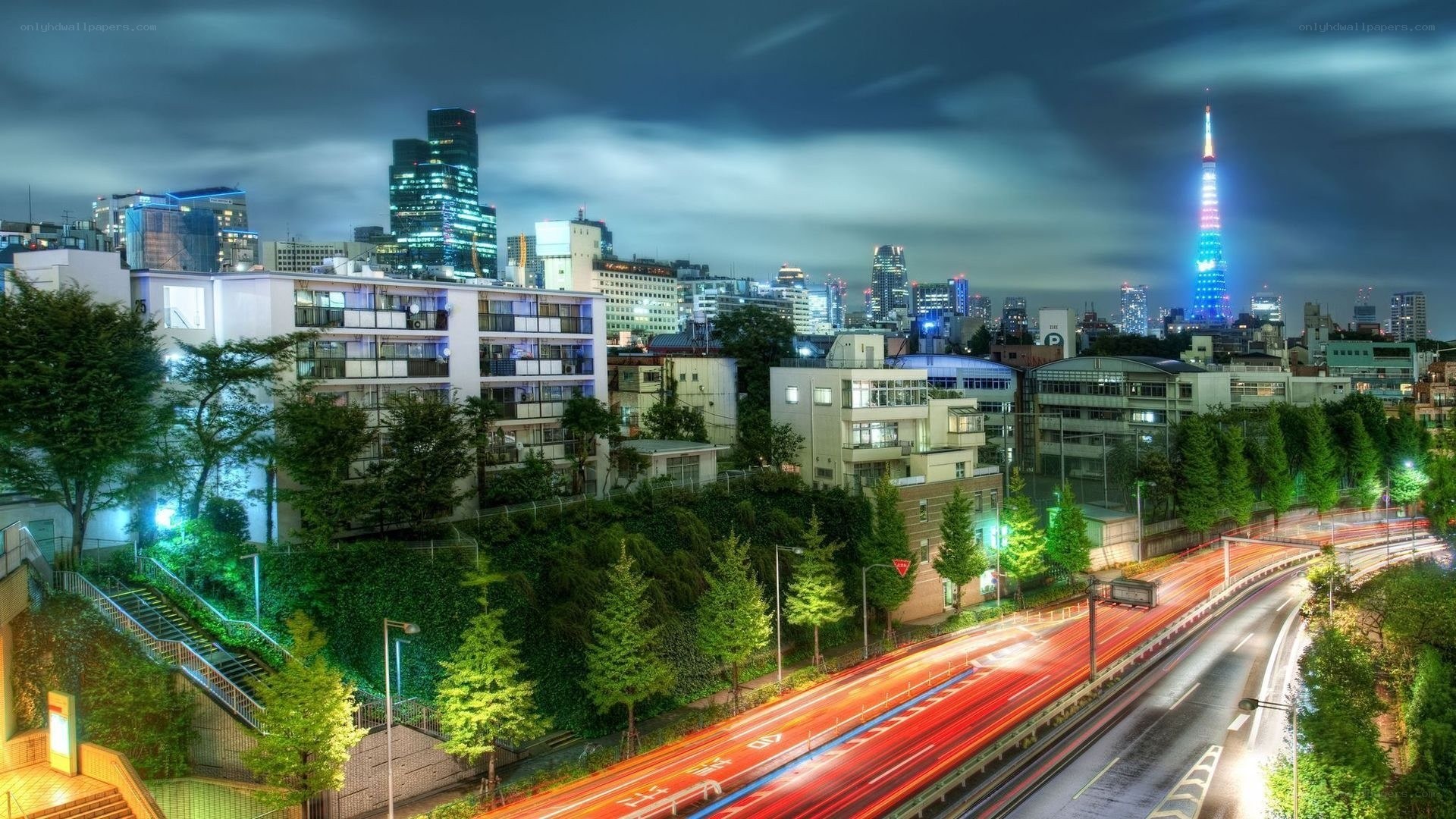 Tokyo cityscape at night