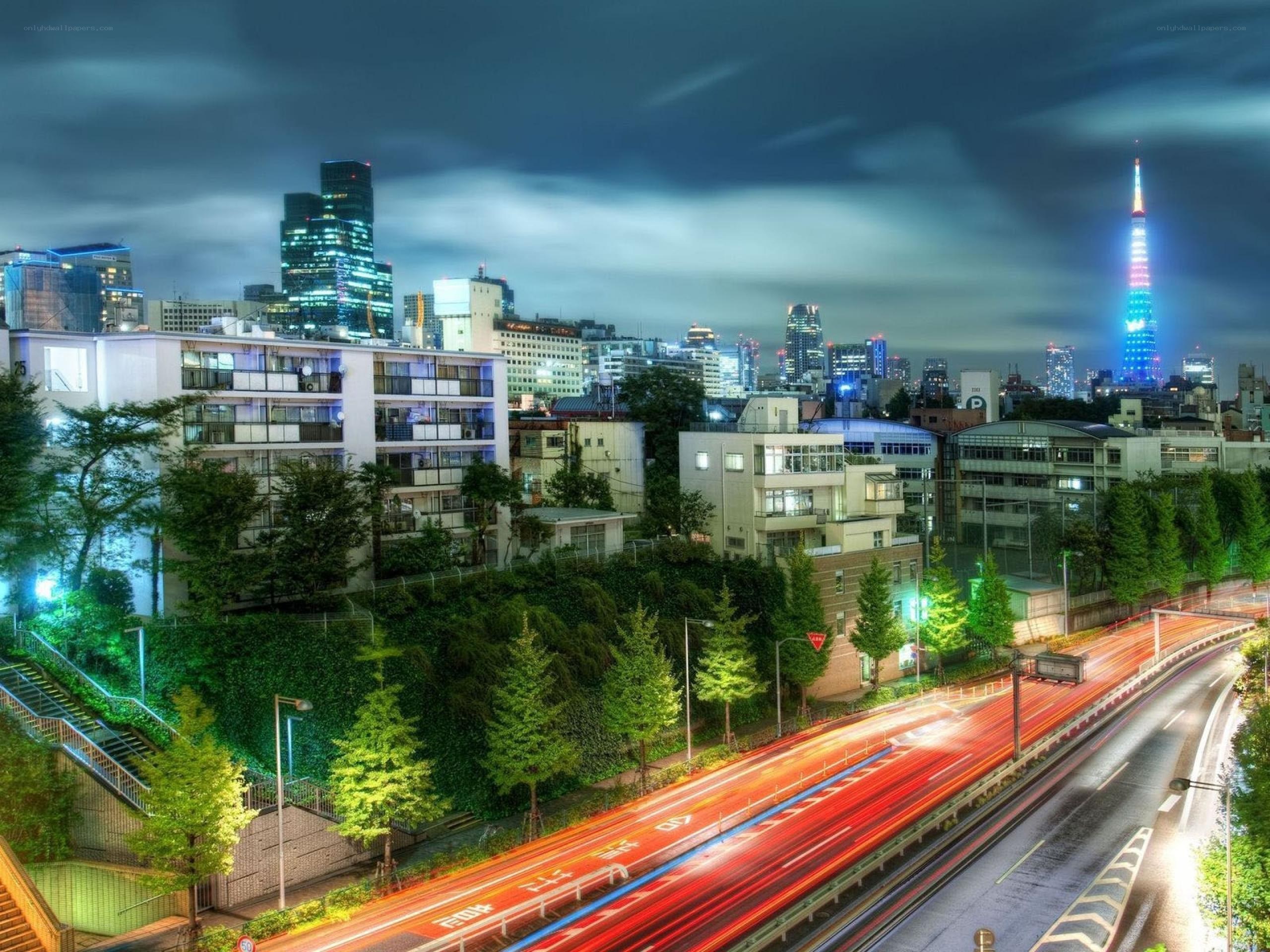 Tokyo cityscape at night