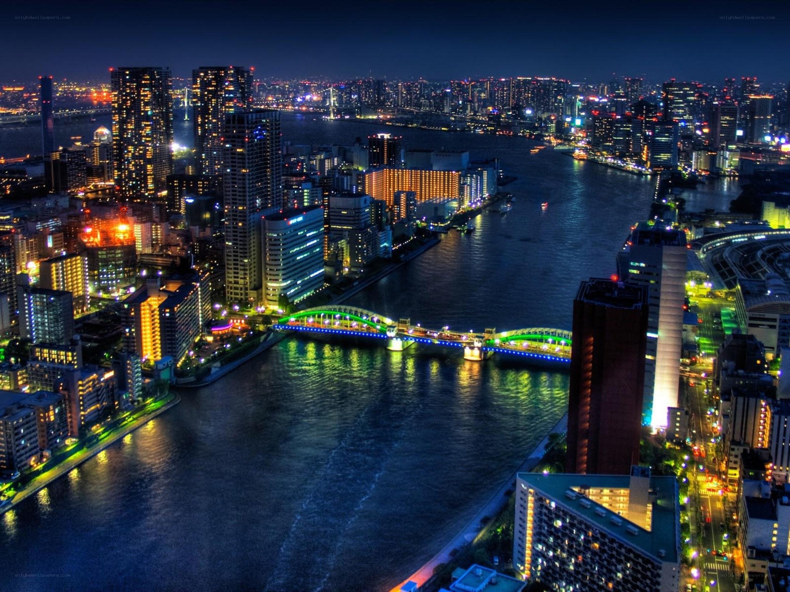 Tokyo cityscape at night