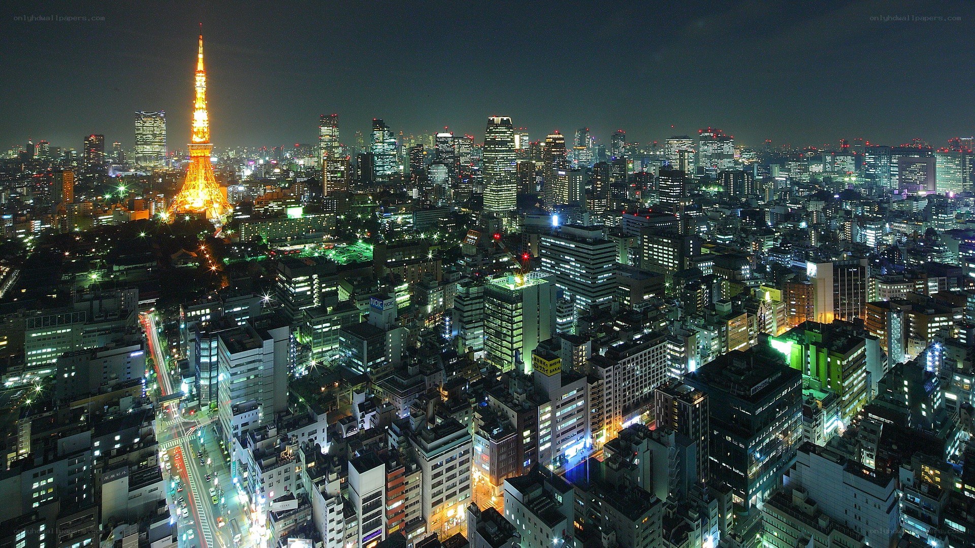 Tokyo cityscape at night