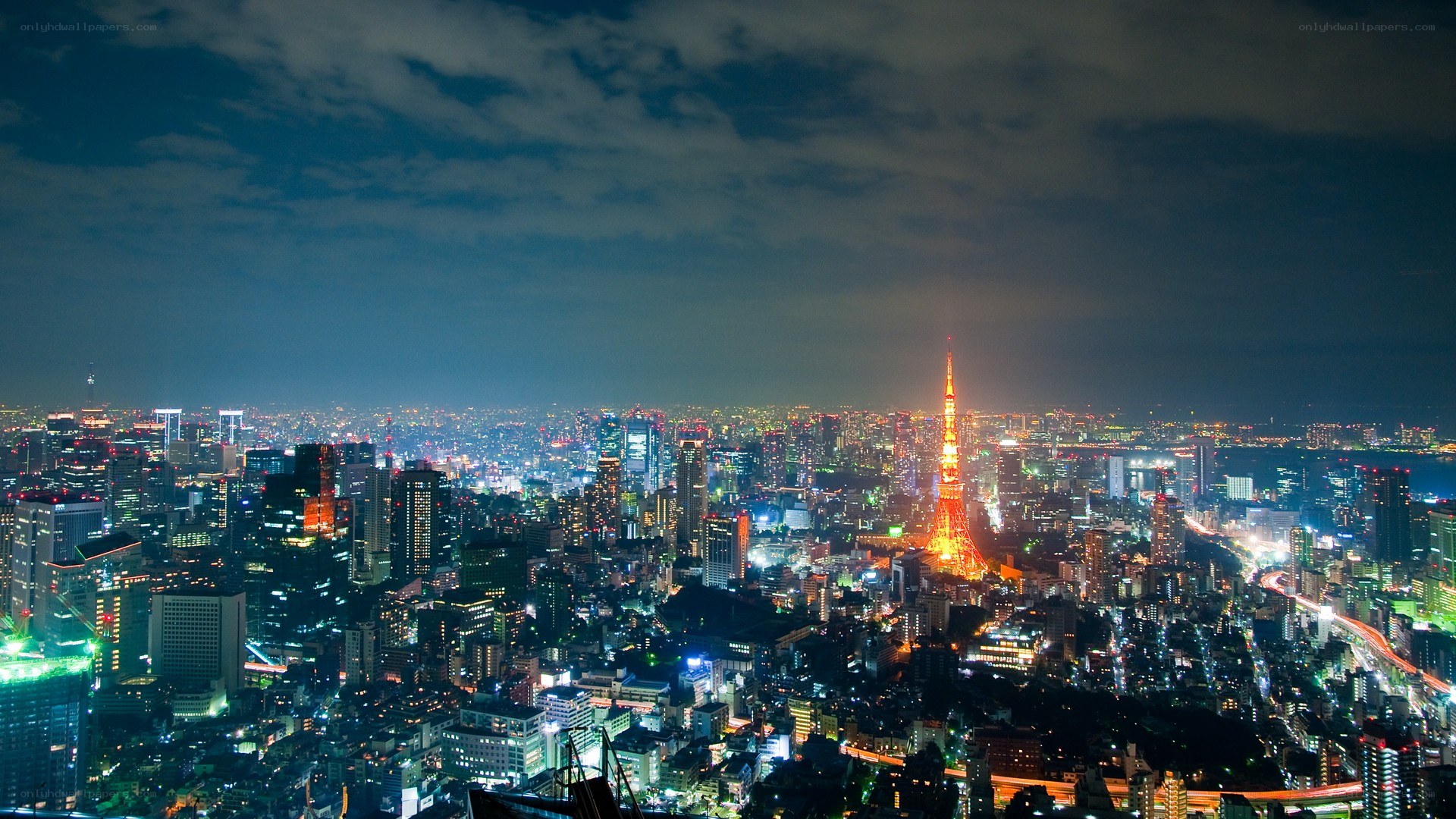 Tokyo cityscape at night