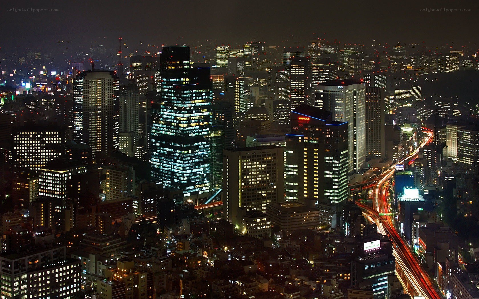 Tokyo cityscape at night