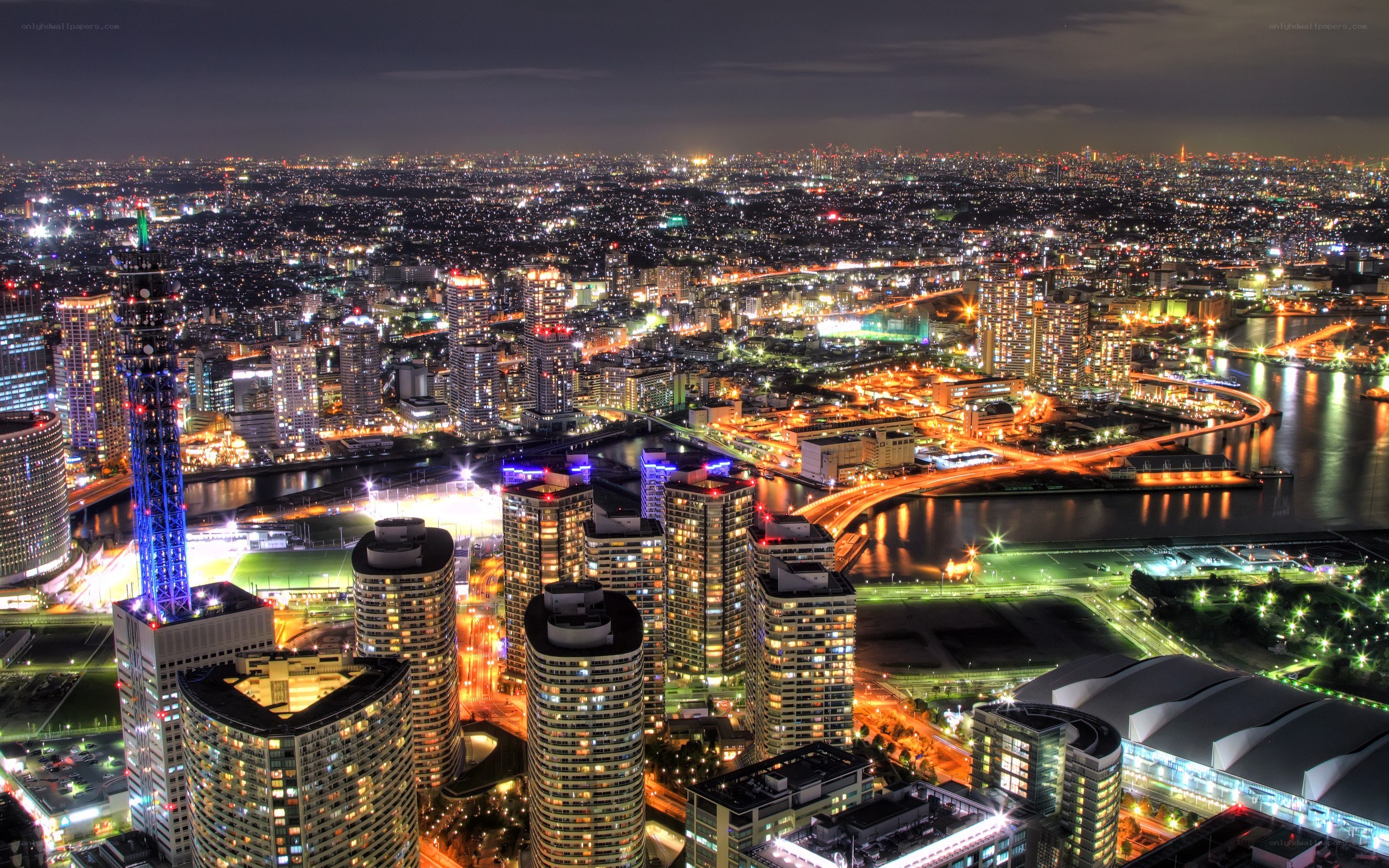 Tokyo cityscape at night
