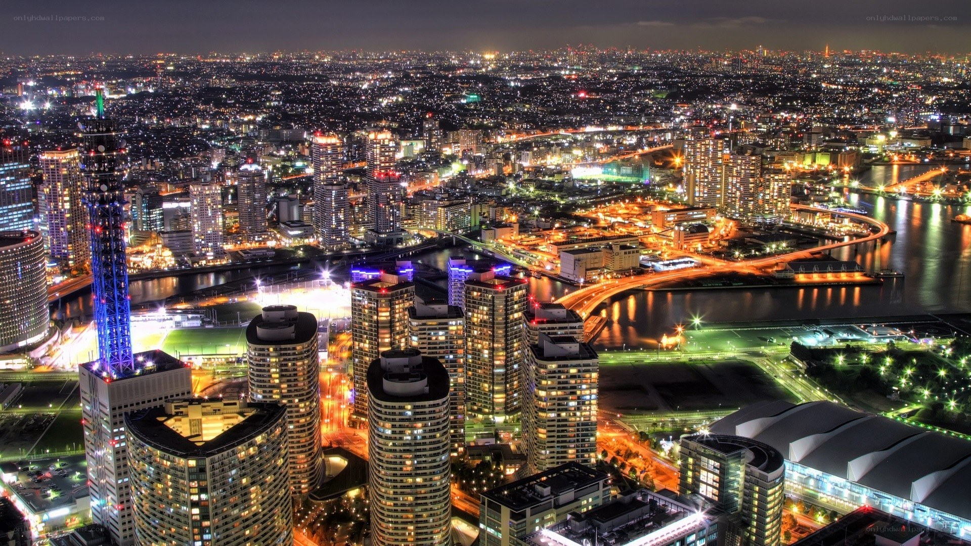 Tokyo cityscape at night
