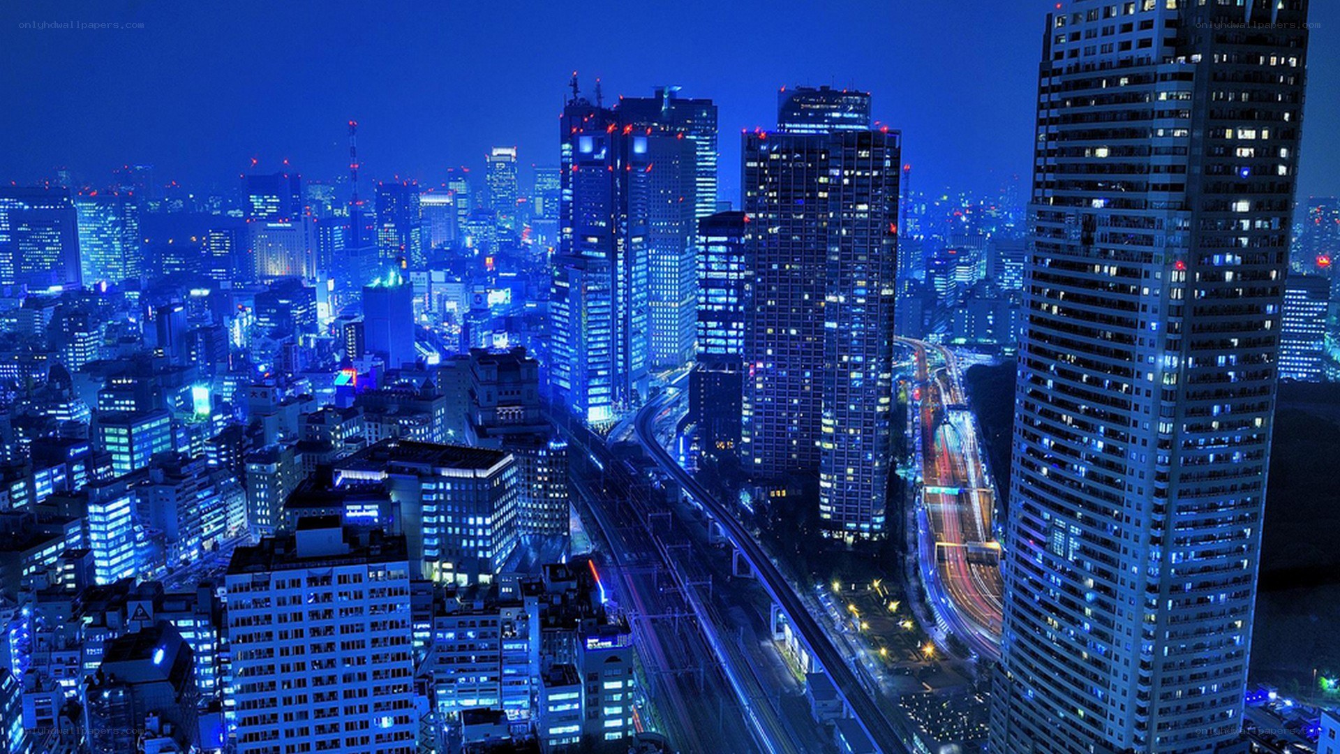 Tokyo cityscape at night