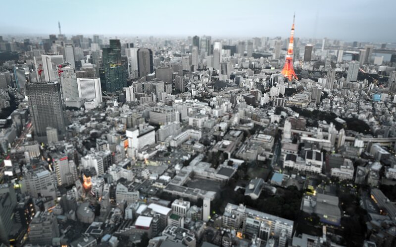 Tokyo cityscape with Tokyo Tower