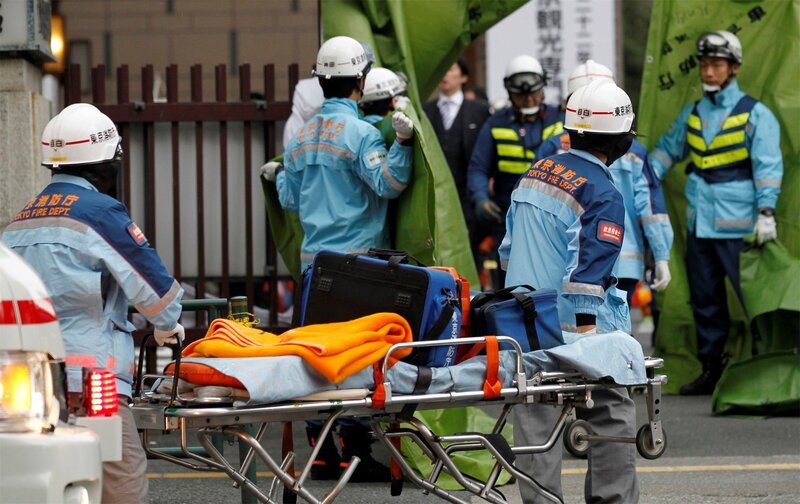 Tokyo Firefighters with Stretcher