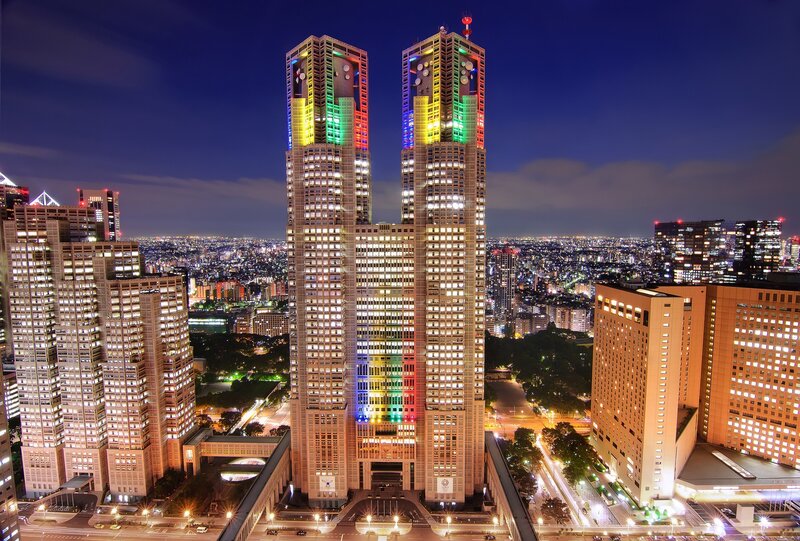 Tokyo Metropolitan Government Building — Blue