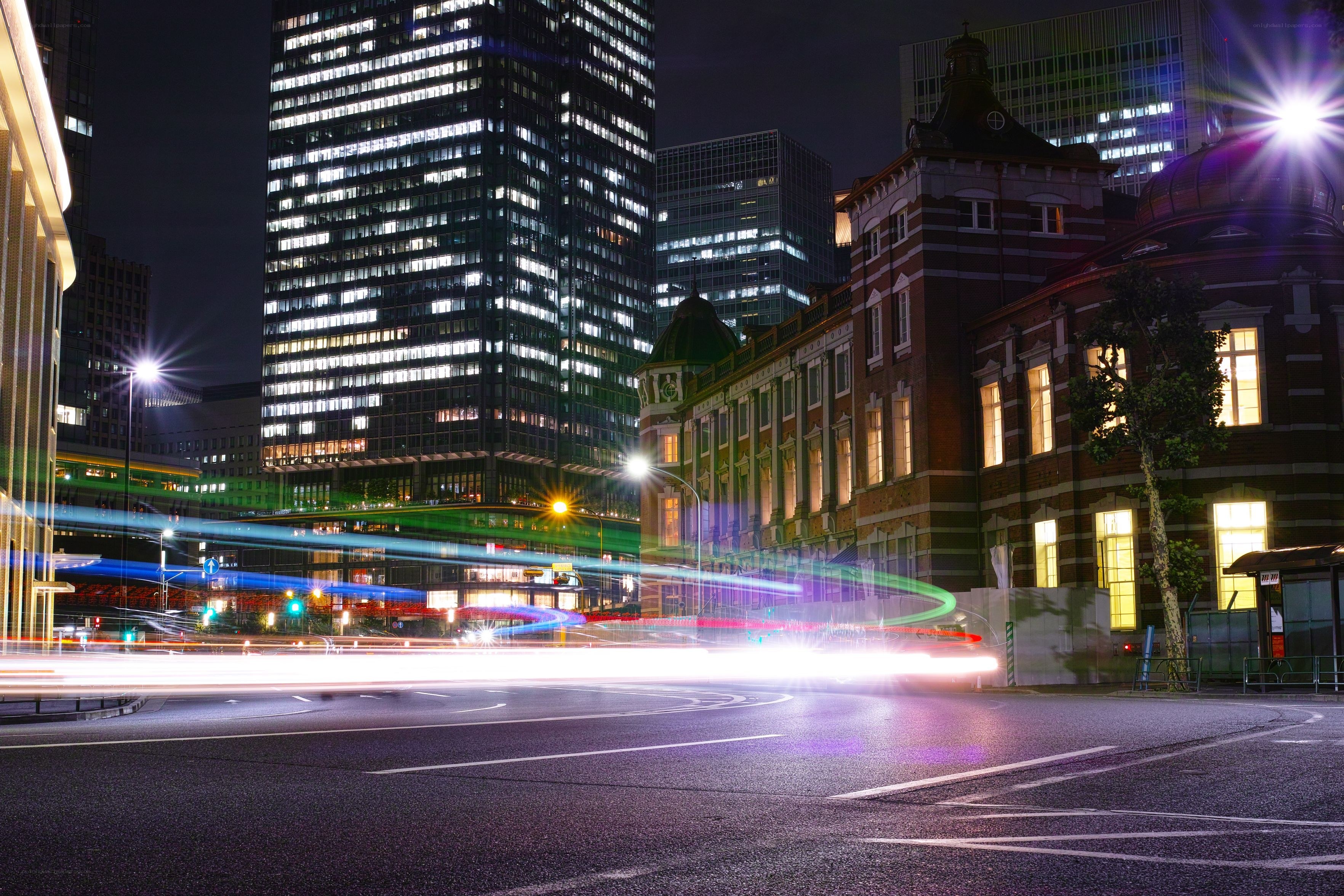 Tokyo night cityscape