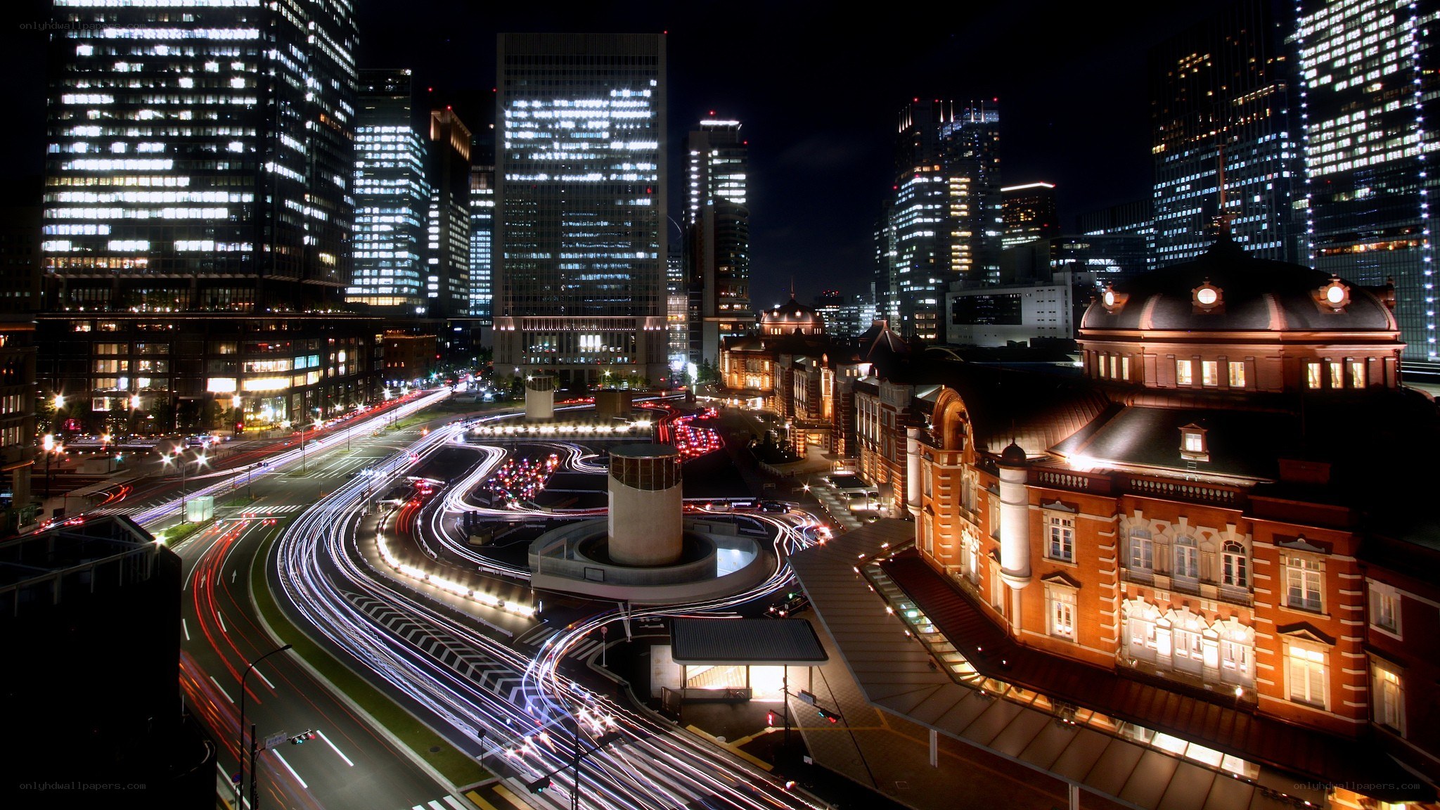 Tokyo night cityscape