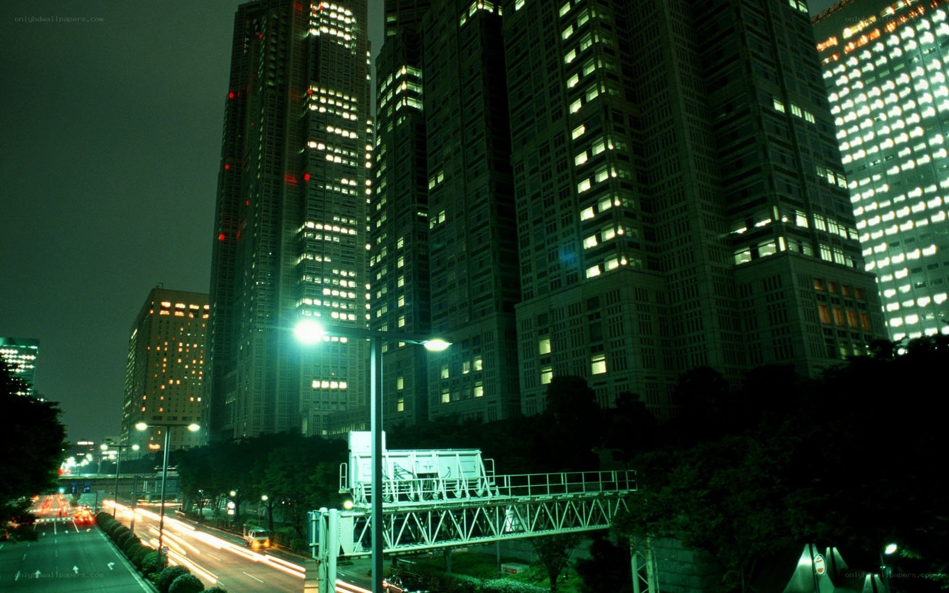 Tokyo night skyline