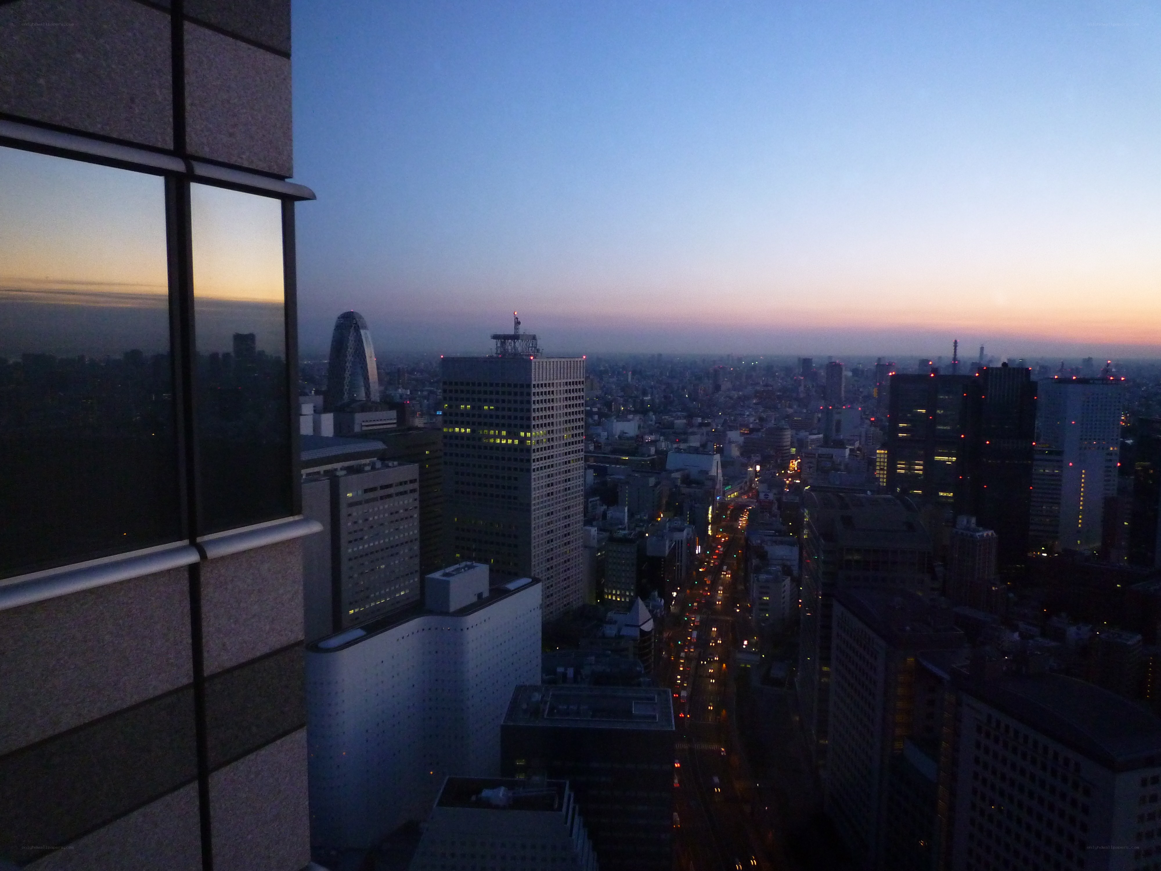 Tokyo skyline at dusk