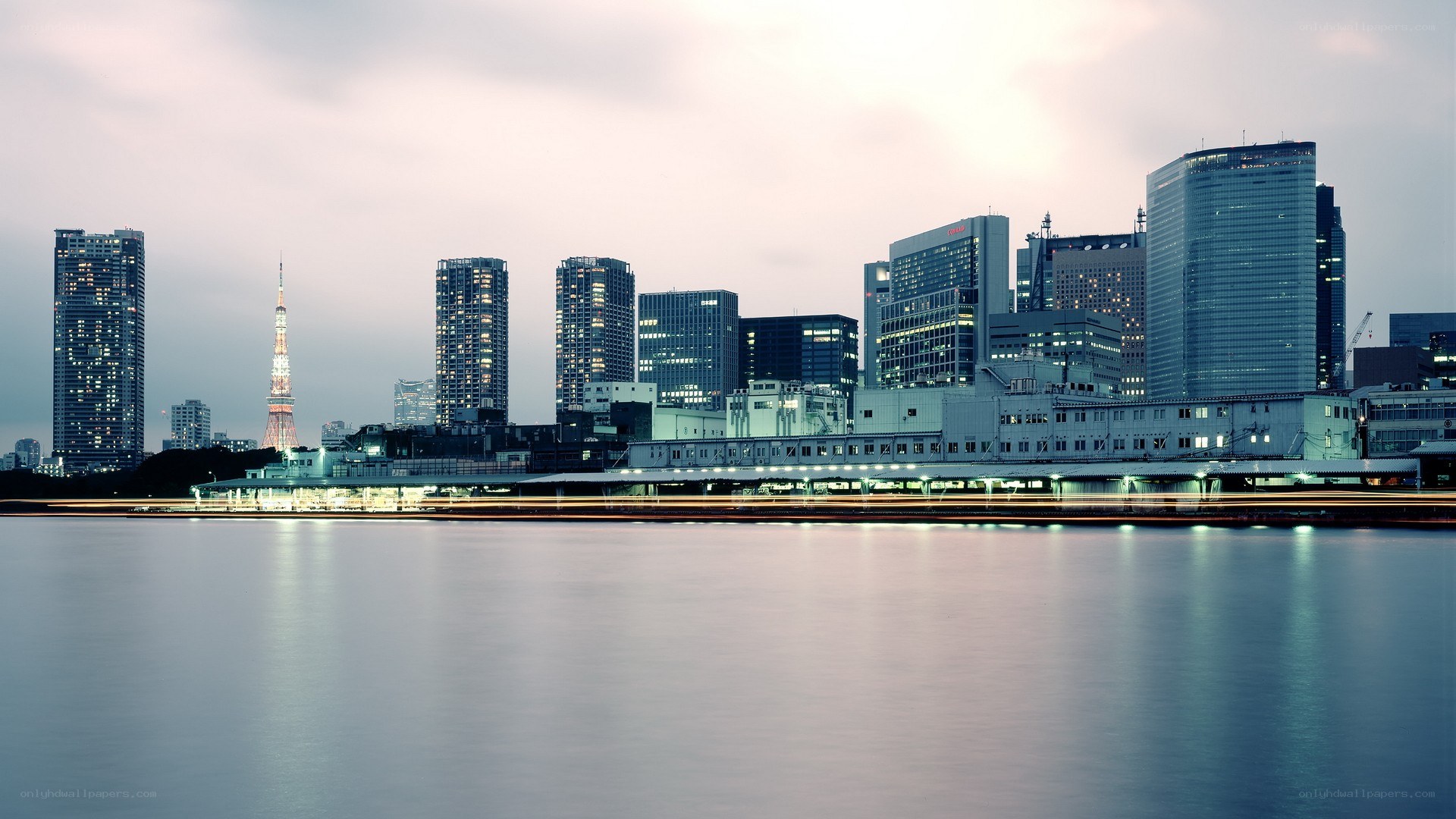 Tokyo skyline at dusk