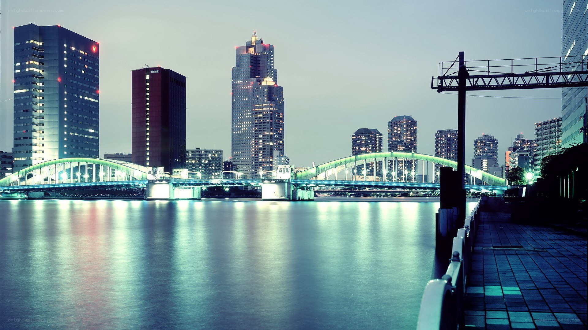 Tokyo skyline at dusk