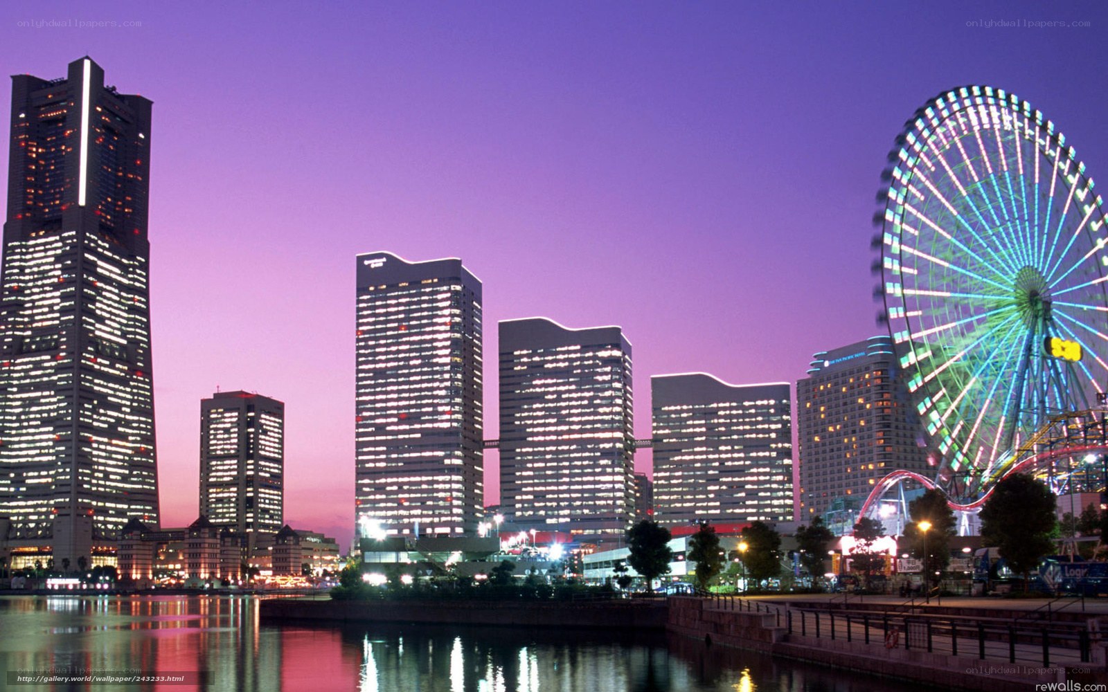 Tokyo skyline at dusk