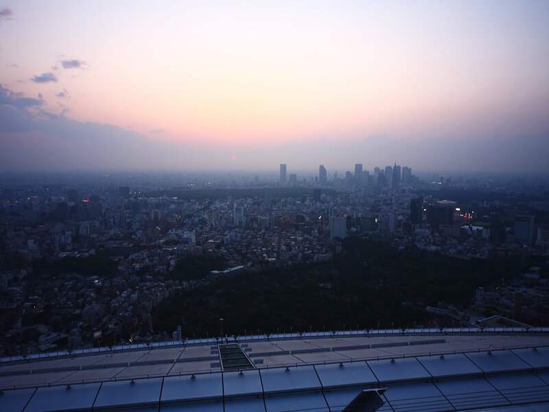 Tokyo skyline at dusk