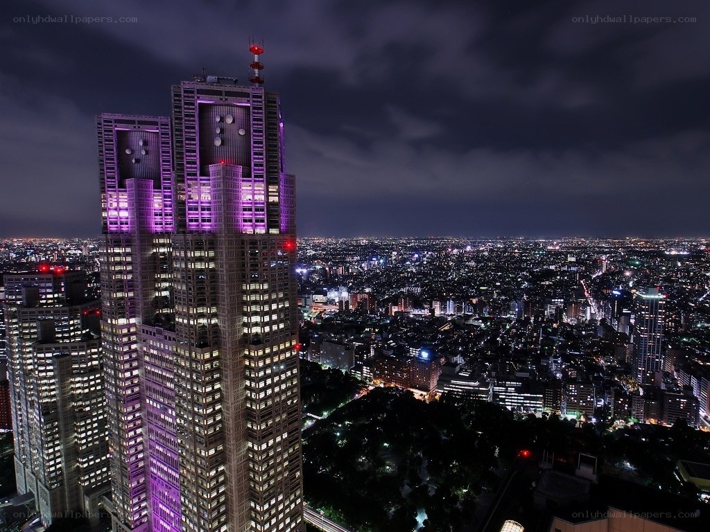 Tokyo skyline at night