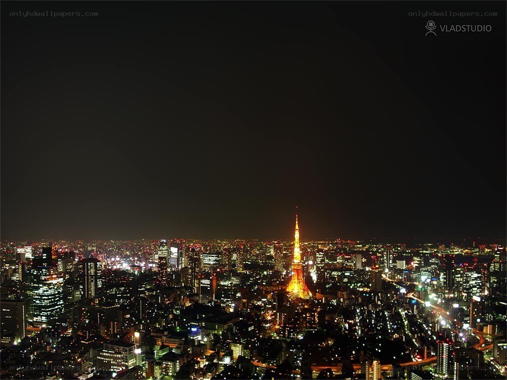 Tokyo skyline at night