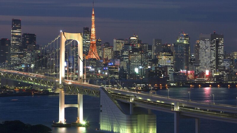 Tokyo skyline at night