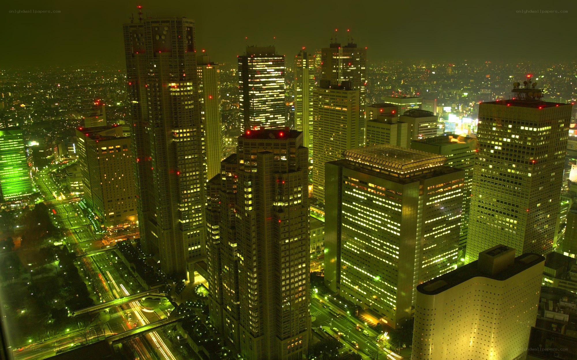 Tokyo skyline at night