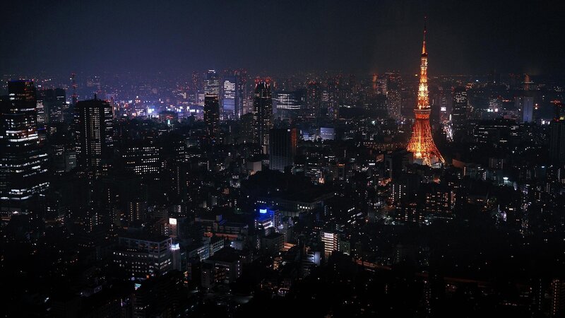 Tokyo skyline at night