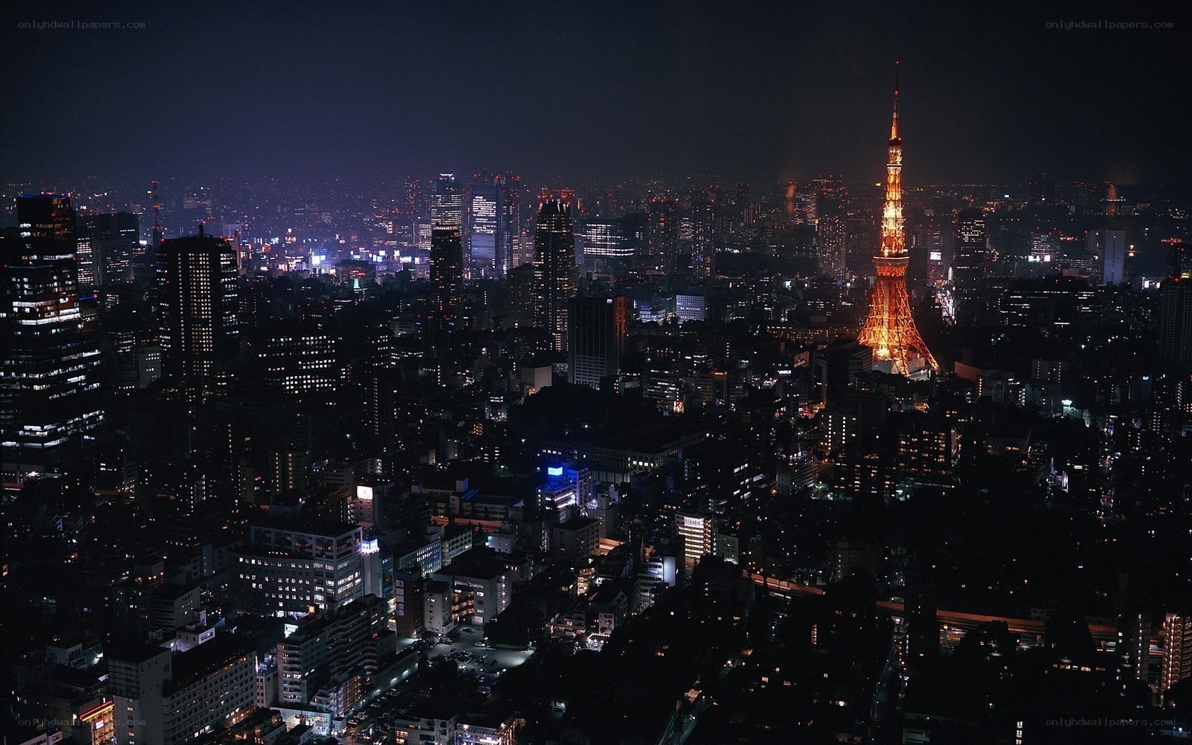 Tokyo skyline at night