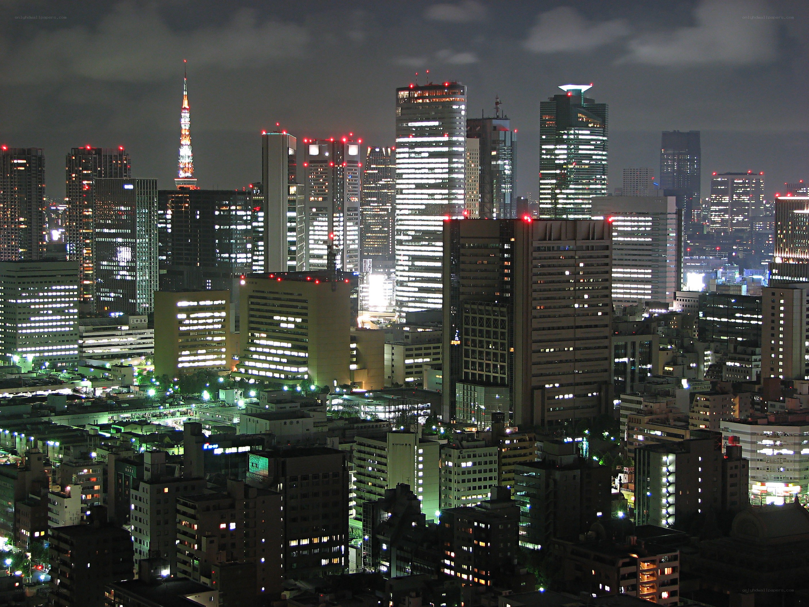 Tokyo skyline at night