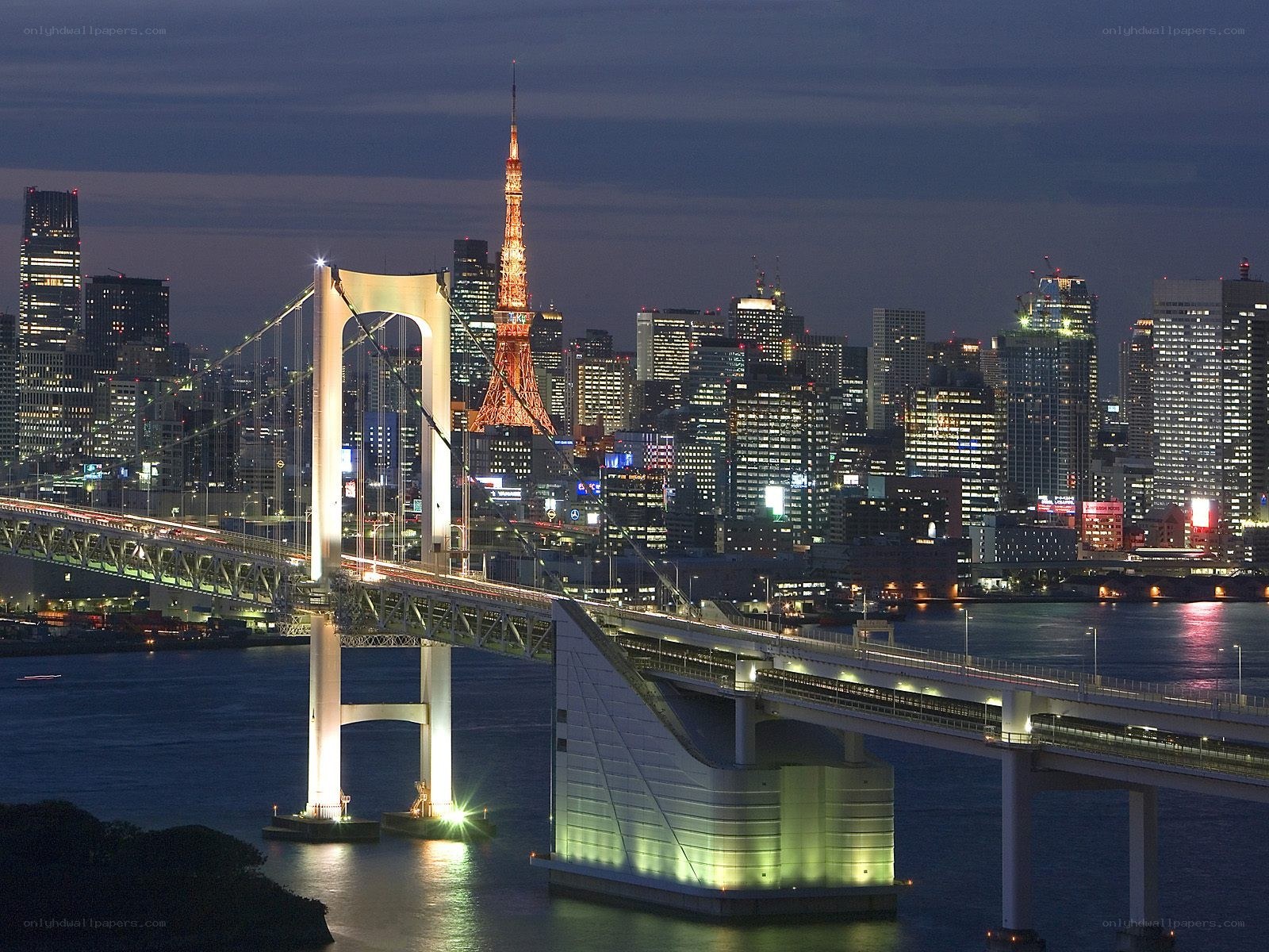 Tokyo skyline at night