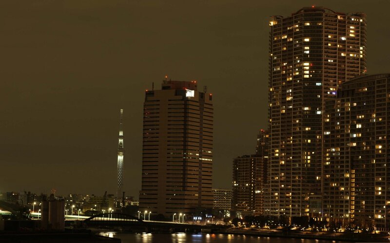 Tokyo skyline at night