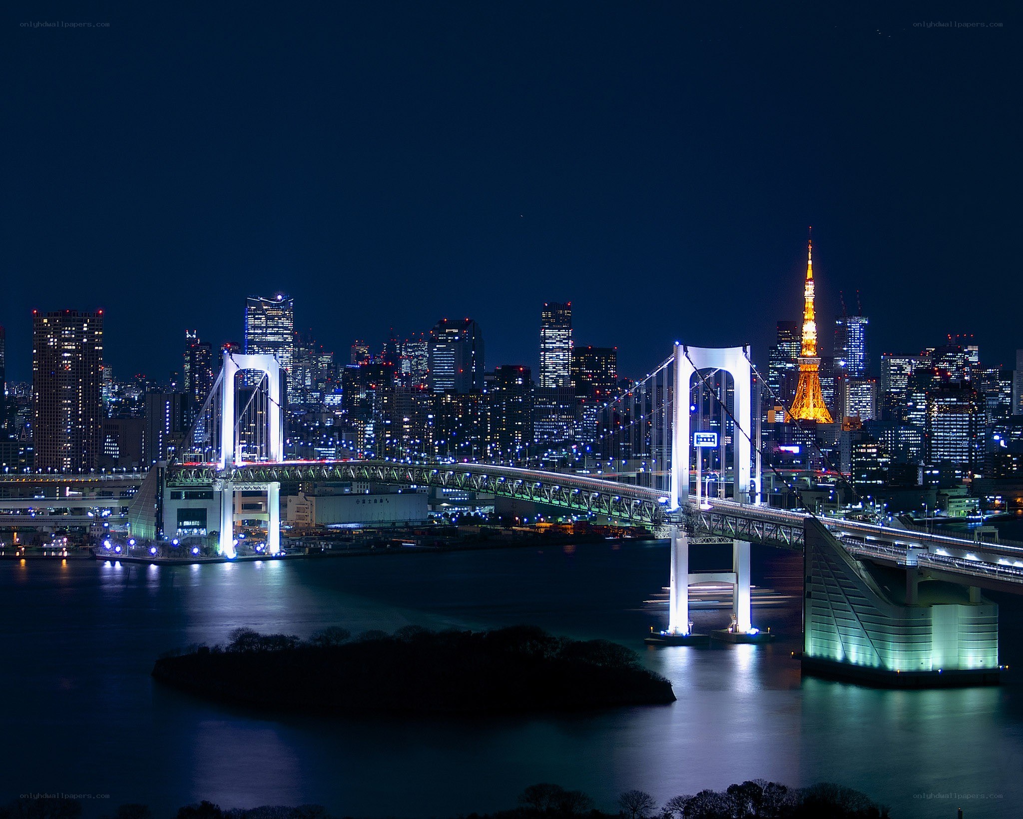 Tokyo skyline at night