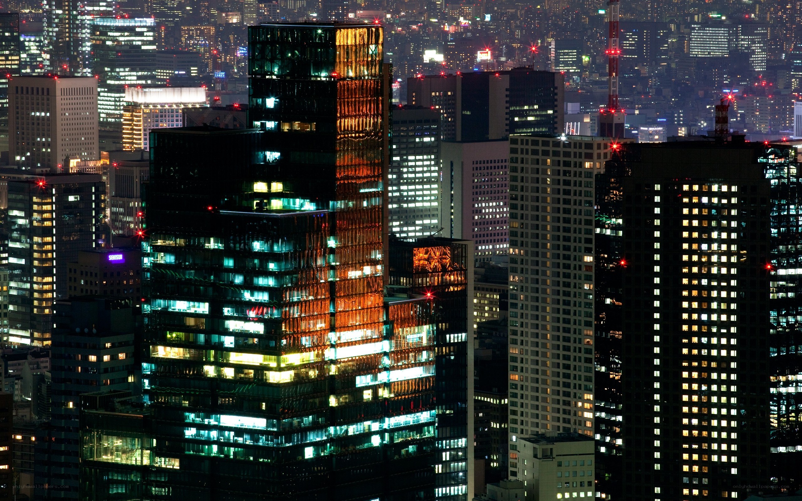 Tokyo skyline at night