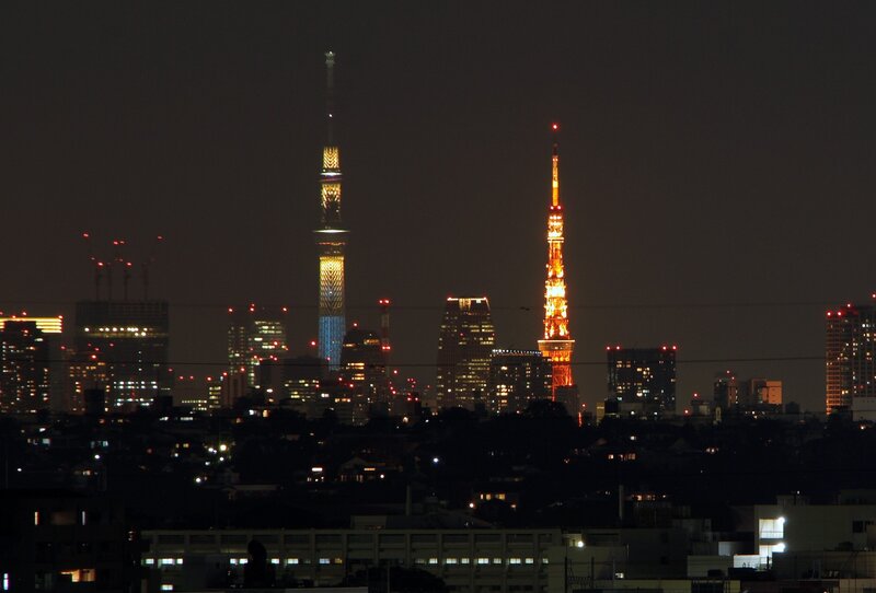 Tokyo skyline at night