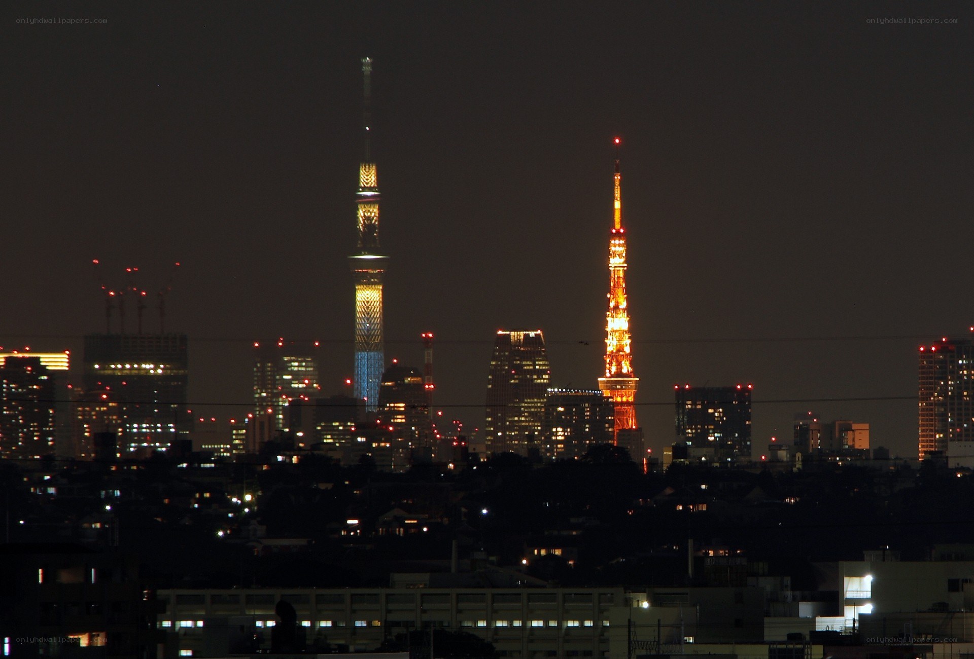 Tokyo skyline at night