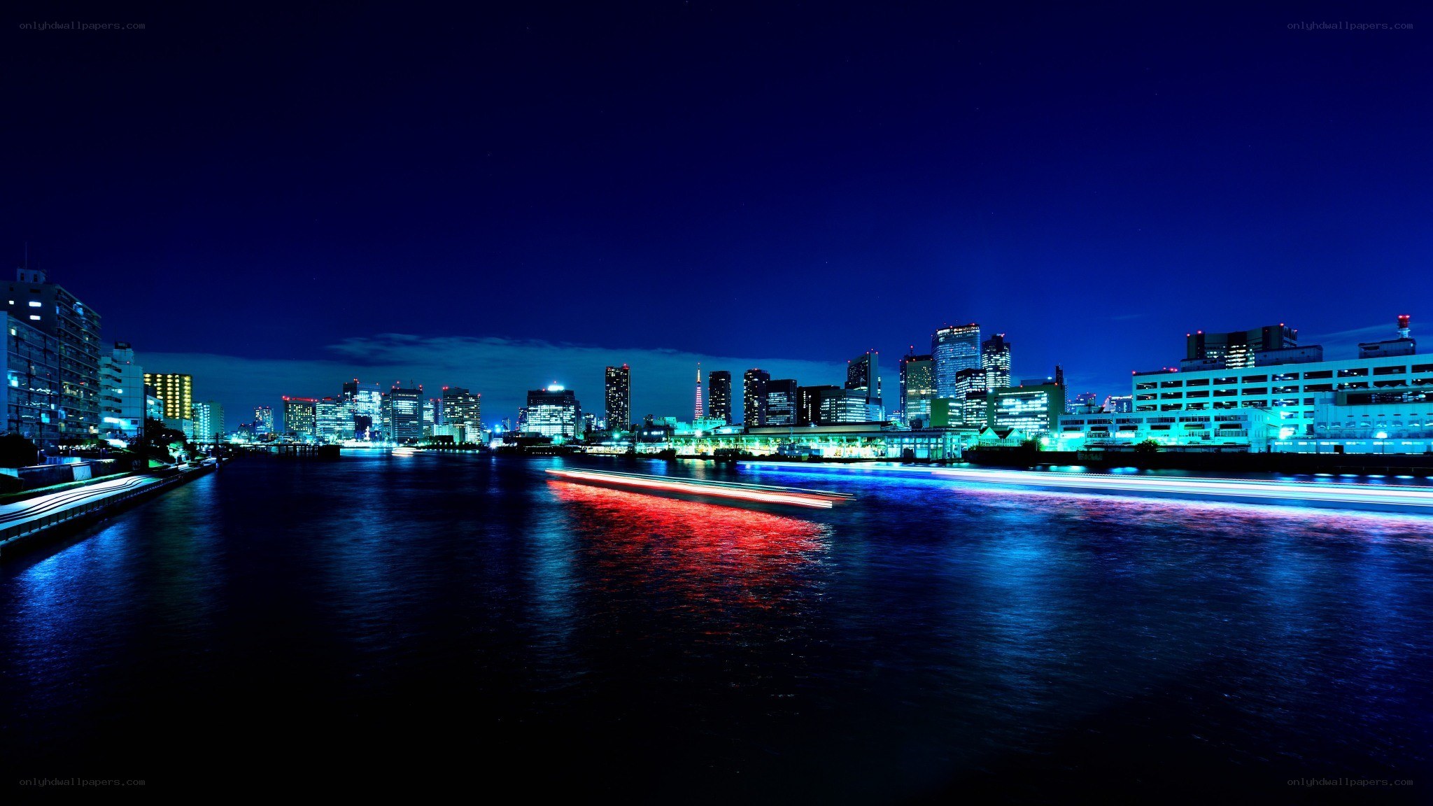 Tokyo skyline at night