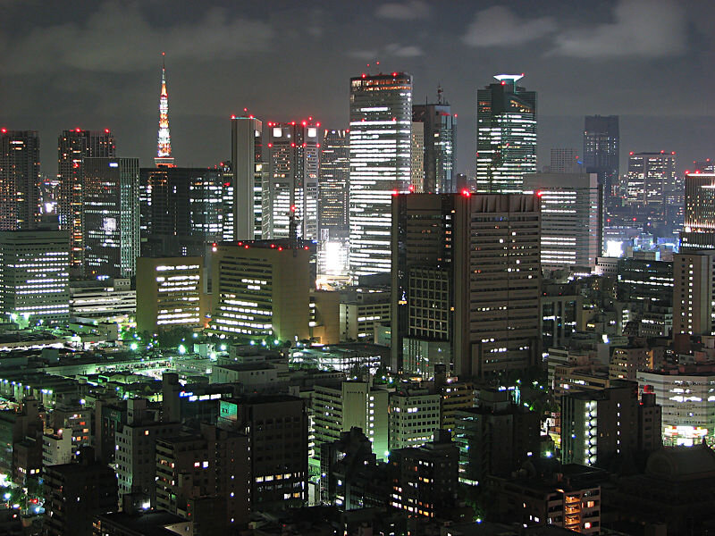 Tokyo skyline at night