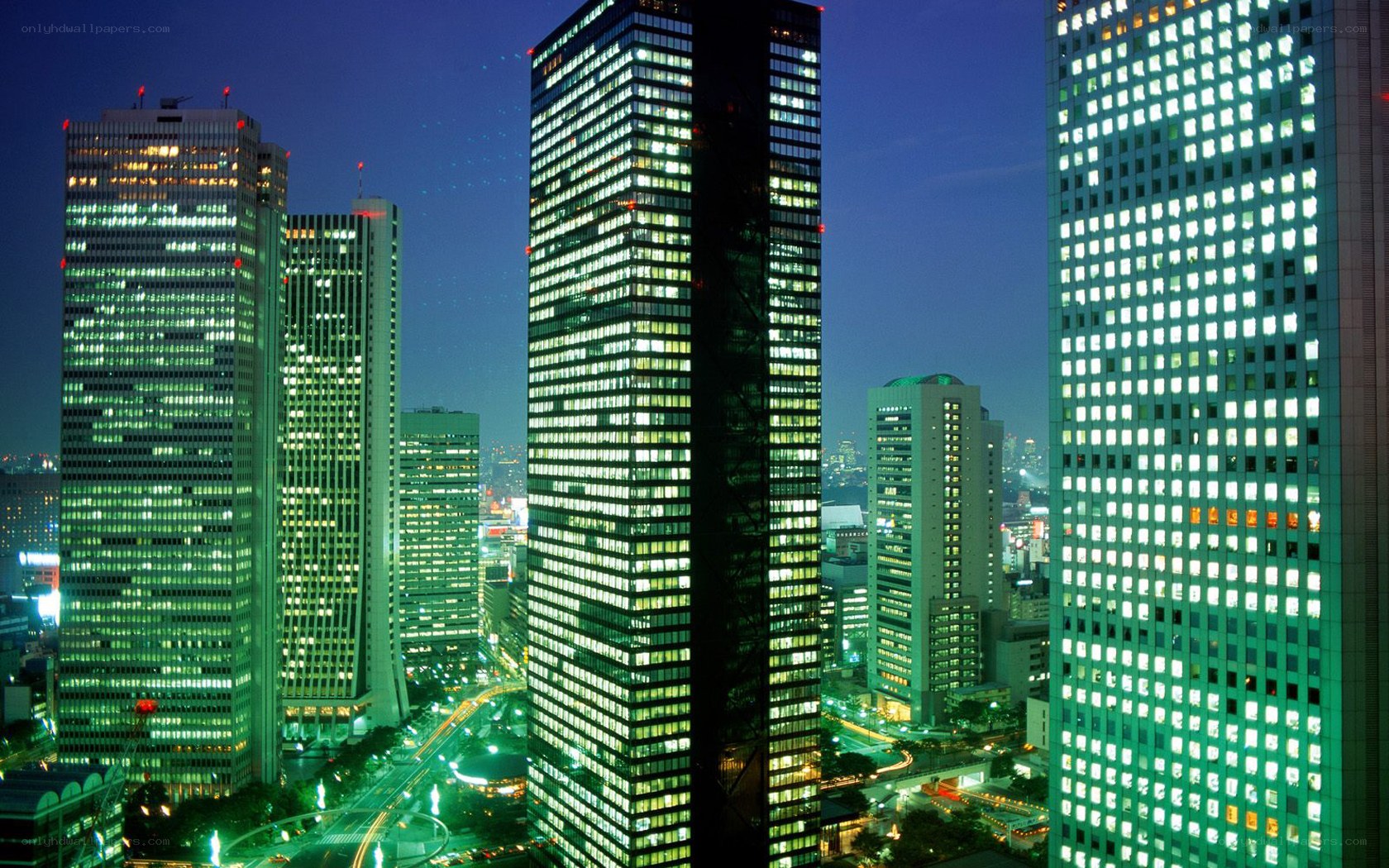 Tokyo skyline at night