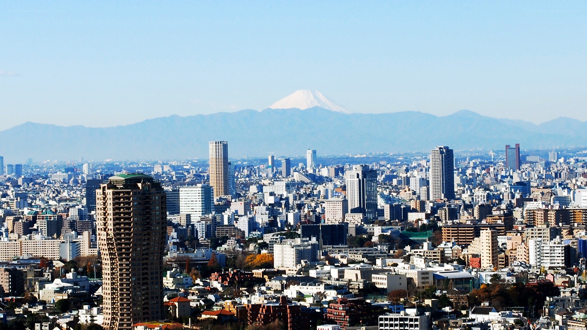 Tokyo skyline with Mount Fuji
