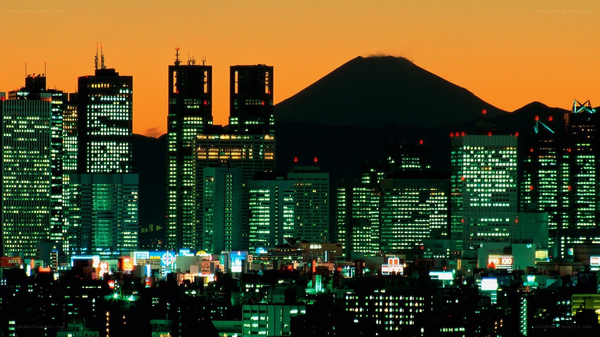 Tokyo skyline with Mount Fuji