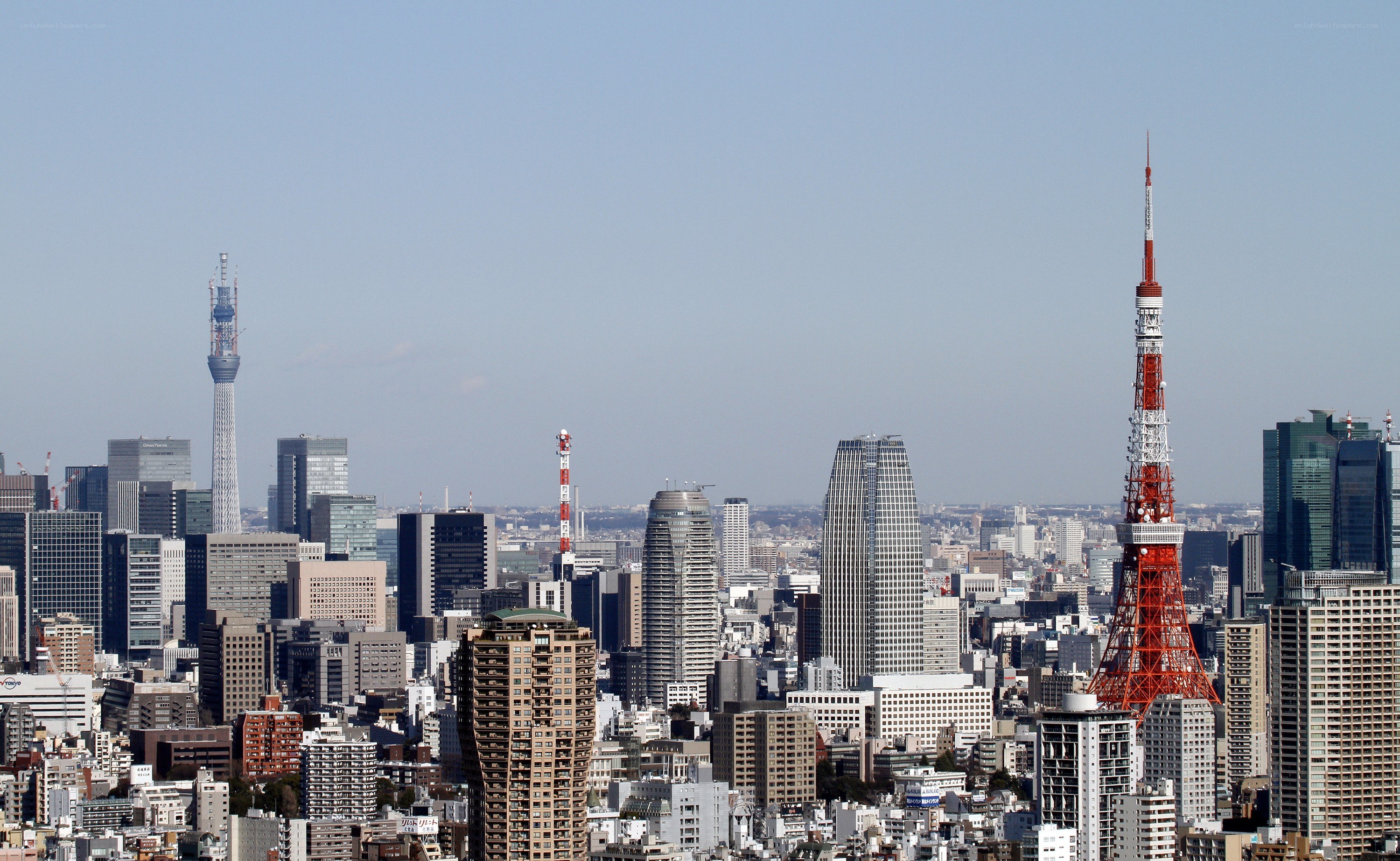 Tokyo skyline with Tokyo Tower