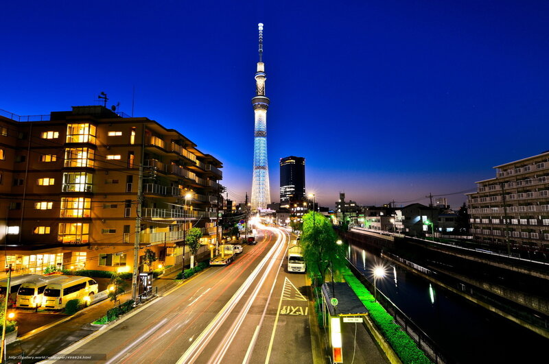Tokyo Skytree at dusk