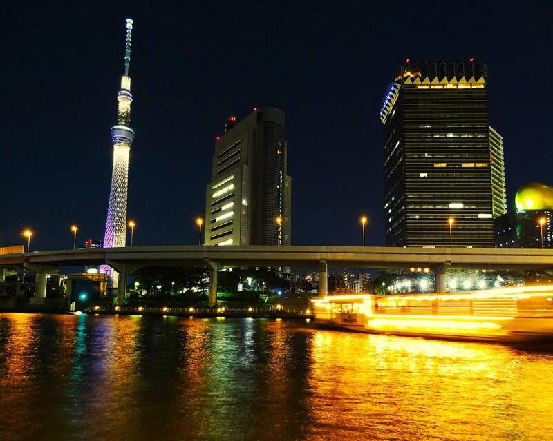 Tokyo Skytree at Night — Black, Urban