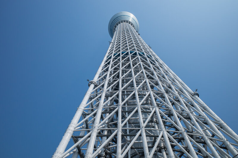 Tokyo Skytree Tower — Blue, Serene, Afternoon
